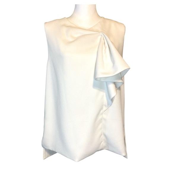 Ted Baker London Tops - Ted Baker Sleeveless Kelliss Sculpted Bow Top in Ivory Ted Size 3 (US size 8)